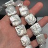 Каменные бусины, Жемчуг, барочный, люкс, размер 24х19 мм, длина нити 37 см
