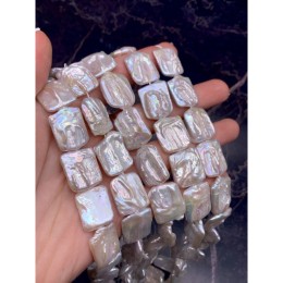 Каменные бусины, Жемчуг, барочный, люкс, размер 23х18 мм, длина нити 38 см