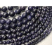 Каменные бусины, Авантюриновое стекло, цвет-синий, имитация, шарик гладкий, 9,8-10 мм, длина нити 38 см арт. 17389