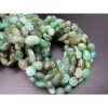 Каменные бусины, Хризопраз, фриформы, 8х6 мм, длина нити 38 см