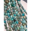 Каменные бусины, Хризоколла, фриформы, 11х8 мм, длина нити 38 см
