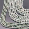 Каменные бусины, Нефрит Бирма, шарик огранка, 4 мм, длина нити 38 см