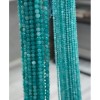 Каменные бусины, Амазонит, люкс, шарик огранка, 3 мм, длина нити 38 см
