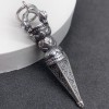 Подвеска, "Кинжал Пурба", из тайского серебра, украшен кристаллами циркона, 54 мм