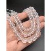Каменные бусины, Горный Хрусталь, шарик гладкий, матовый, 6 мм, длина нити 38 см