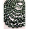 Каменные бусины, Серафинит, Клинохлор, люкс, шарик гладкий, размер 9 мм, длина нити 19 см