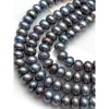 Каменные бусины, Жемчуг, павлин, 8-9 мм, длина нити 36 см