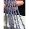 Каменные бусины, Танзанит, кубик огранка, 4х4 мм, длина нити 38 см