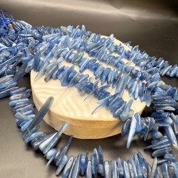 Каменные бусины, Кианит, палочки, фриформы, 10-20 мм, длина нити 39 см