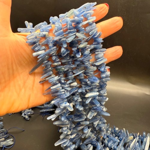 Каменные бусины, Кианит, палочки, фриформы, 10-20 мм, длина нити 39 см