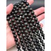 Каменные бусины, Обсидиан радужный, шарик гладкий, 10-10,5 мм, длина нити 38 см