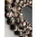 Каменные бусины, Перламутр шоколадный, тонированный, шарик гладкий, 15 мм, длина нити 19 см арт. 17155