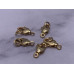 Карабин, замочек, лобстер, латунь, под золото, 12 мм, с соединительным колечком, цена за 1 шт арт. 15900