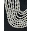 Каменные бусины, Жемчуг, белый, 4А, шарик, 6-7 мм, длина нити 39 см