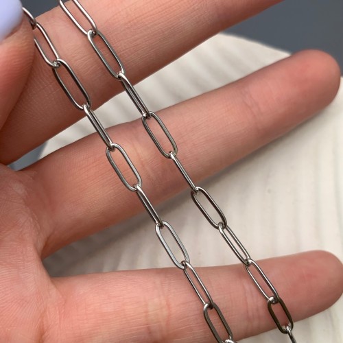 Цепь № 8, нержавеющая сталь, размер звена 10х3,5 мм, цена за 1 метр