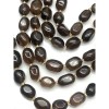 Каменные бусины, Раухтопаз, Дымчатый Кварц, фриформы, овал, ~15х11 мм, длина нити 40 см