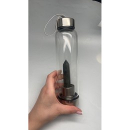 Бутылка для воды, кристалл "Лабрадорит", объём 500 мл, в комплекте чехол и упаковка