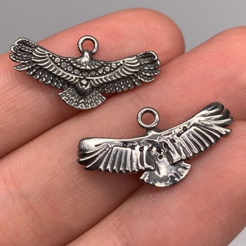 Подвеска, орел, нержавеющая сталь, размер 25х12 мм