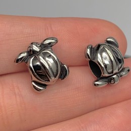 Бусина, разделитель, "Черепаха", нержавеющая сталь, размер 14х9 мм