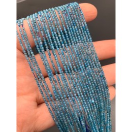 Каменные бусины, Апатит, люкс, шарик огранка, 1,9 мм, длина нити 38 см