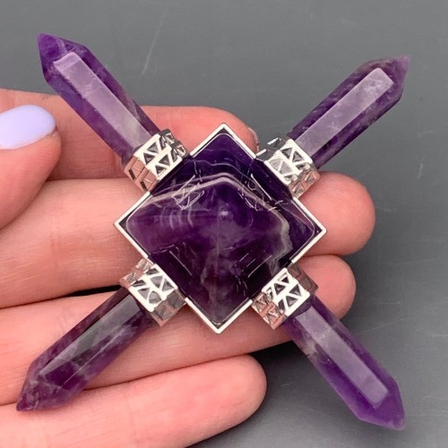 Сувенир, генератор энергии, Аметист, 90х30 мм