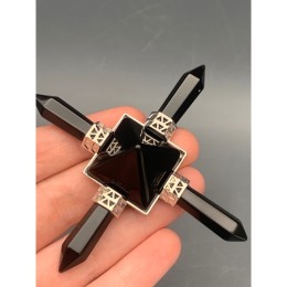 Сувенир, генератор энергии, Обсидиан, 90х30 мм