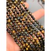 Каменные бусины, Тигрово-соколиный Глаз, шарик огранка 4 мм, длина нити 38 см