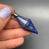 Подвеска, маятник, Лазурит, конус с гранями, размер 40х15 мм, цена за 1 шт.