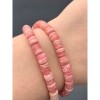 Браслет, Родохрозит, люкс, столбик, 6х5,5 мм, длина нити 19 см