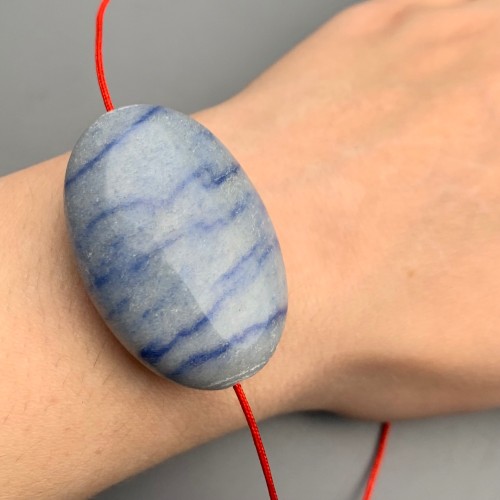 Каменные бусины, Авантюрин, бусина плоская, размер 45х30 мм, цена за 1 шт.