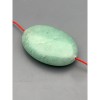 Каменные бусины, Авантюрин зеленый, бусина плоская, размер 45х30 мм, цена за 1 шт.