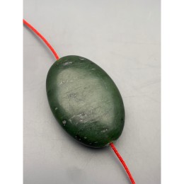 Каменные бусины, Нефрит, бусина плоская, размер 45х30 мм, цена за 1 шт.