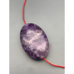Каменные бусины, Аметист, бусина плоская, размер 45х30 мм, цена за 1 шт.