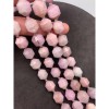 Каменные бусины, Кунцит, ювелирная огранка, 12х10 мм, длина нити 19 см