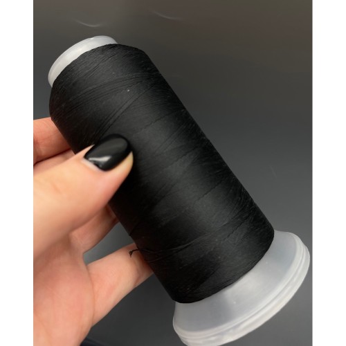 Нить плетеная, "Morandi", полиэстер, цвет черный, размер 0,6 мм, цена за 1 катушку