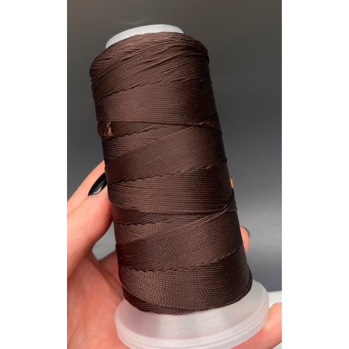 Нить плетеная, "Morandi", полиэстер, цвет коричневый, размер 1,2 мм, цена за 1 катушку