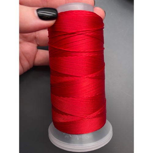 Нить плетеная, "Morandi", полиэстер, цвет красный, размер 1,2 мм, цена за 1 катушку