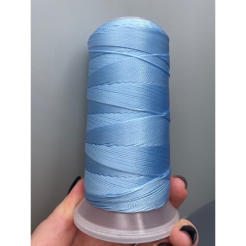 Нить плетеная, "Morandi", полиэстер, цвет голубой, размер 1,2 мм, цена за 1 катушку