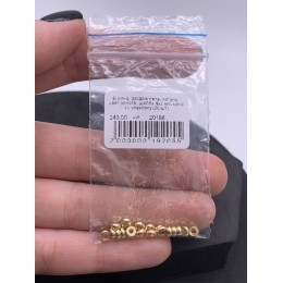 Бусина, разделитель, латунь, цвет золото, шайба 4х2 мм, цена за упаковку (20 шт)