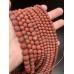 Каменные бусины, Яшма, красная, шарик гладкий, матовый, 10 мм, длина нити 38 см арт. 16843