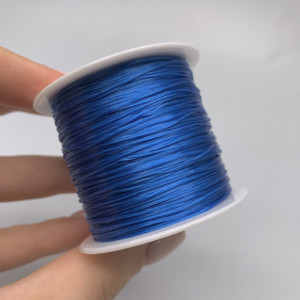 Леска-резинка, многожильная, синяя, для плетения браслетов, толщина 0,8 мм, 50 м/катушка, цена за 1 шт