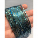 Каменные бусины, Гематит синтетический, цвет голубой, трубочки прямоугольные, размер 4х2 мм, нить 38 см арт. 17427
