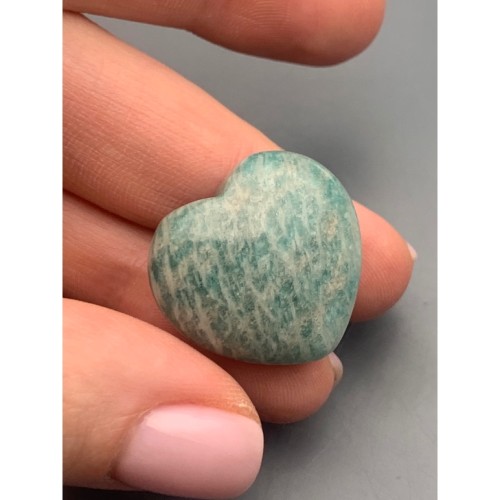 Сувенир, Амазонит, сердце, размер 25 мм, цена за 1 шт.
