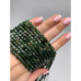 Каменные бусины, Нефрит зеленый, кубик, огранка, 4,5х4,5 мм, длина нити 38 см арт. 13331
