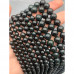 Каменные бусины, Нефрит, чёрный, шарик гладкий, 10 мм, нить 19 см арт. 13828