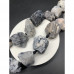 Каменные бусины, Турмалиновый Кварц, не обработанный, фриформы, 20-28 мм, длина нити 38 см, 14 шт арт. 17628
