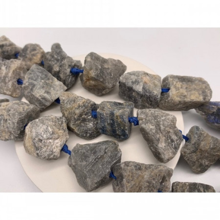 Каменные бусины, Лабрадор, не обработанный, фриформы, 20-24 мм, длина нити 38 см, 14-15 шт арт. 14913