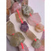 Каменные бусины, Микс камней, не обработанный, фриформы, 20-28 мм, длина нити 19 см, 7 шт арт. 17643