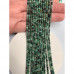 Каменные бусины, Зелёный берилл, Изумруд, рондель огранка, 2х3 мм, длина нити 38 см арт. 16535