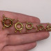 Замочек, штурвал, латунь, под золото, 9 мм, цена за 1 шт арт. 17685